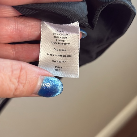 Talbots Women's Black and White Striped Blazer/ Size 6 - Picture 6 of 8